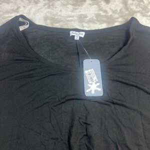 NWT Splendid Women S Small Top Black Batwing Dolman High Low ST526940